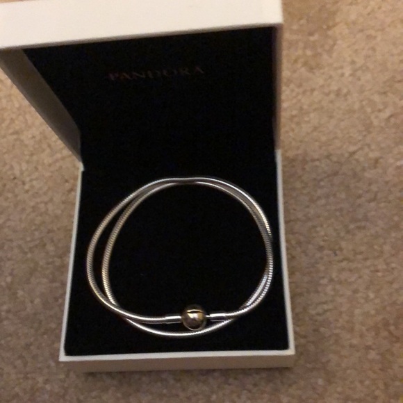 Pandora Moments Snake Chain Necklace 17.7 inches - Picture 2 of 3